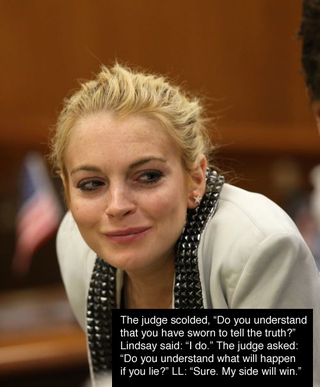 Illustration for article titled Corny Courtroom Humor, Starring Lindsay Lohan